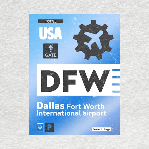 DFW Dallas airport tag by Woohoo